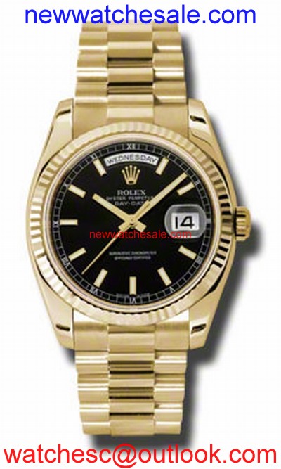 Rolex Day-Date 118238BKSP 18kt Yellow Gold