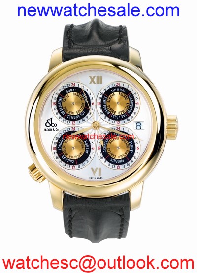 Jacob & Co. GMT World Time Automatic gMT1Yg 18k Yellow Gold