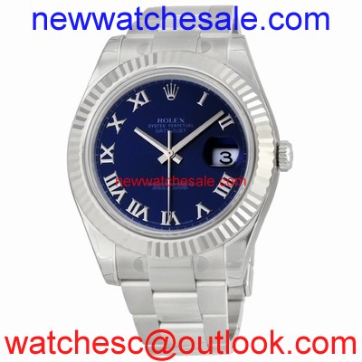 Rolex Datejust II 116334-BLRO Blue
