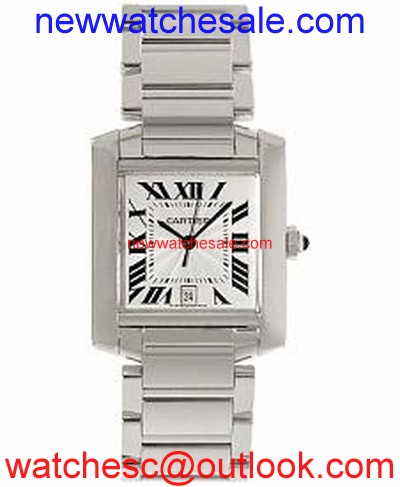 Cartier Tank W50011S3 Polished 18k white gold