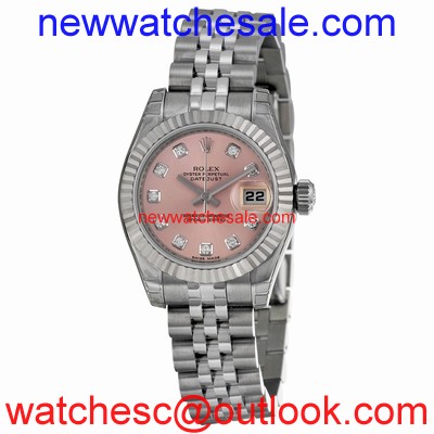 Rolex Datejust 179174-PDJ Pink With 10 Diamonds