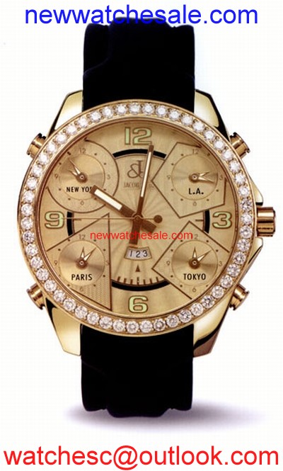Jacob & Co. Five Time Zone JC10-2 18kt Yellow Gold