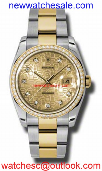 Rolex Datejust 116243CJDO Stainless Steel and 18kt Yellow Gold