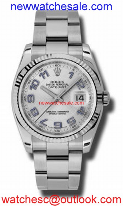 Rolex Datejust 116234SDBLAO Stainless Steel and White Gold