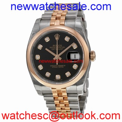Rolex Datejust 116201BKDJ Stainless Steel