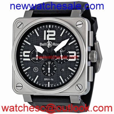 Bell and Ross Aviation BR0194-TITANIUM Black Carbon Fiber