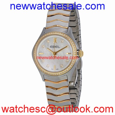 Ebel Wave 1216198 Stainless Steel and 18kt Yellow Gold