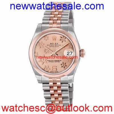 Rolex 178241PFAJ Pink Raised Floral Motif