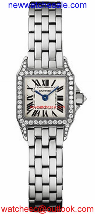 Cartier Santos de Cartier WF9005Y8 18 kt White Gold