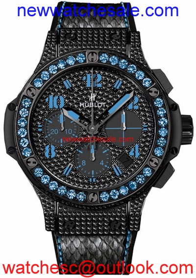 Hublot Big Bang 341.SV.9090.PR.0901 Black Set with 232 Black Diamonds (1.24cts)