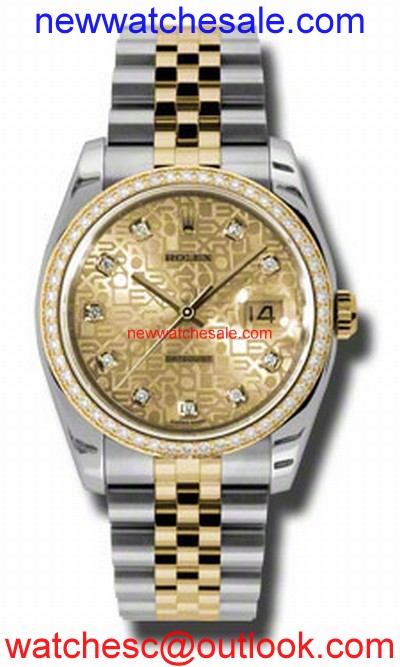 Rolex Datejust 116243CJDJ Stainless Steel and 18kt Yellow Gold