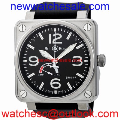 Bell and Ross Aviation BR0197-BL-ST Black