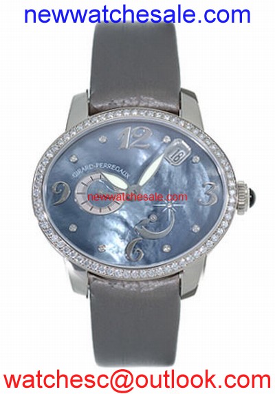 Girard Perregaux Cats Eye 80480-D53-A261-KK2 Black Mother-of-pearl With 8 Diamonds