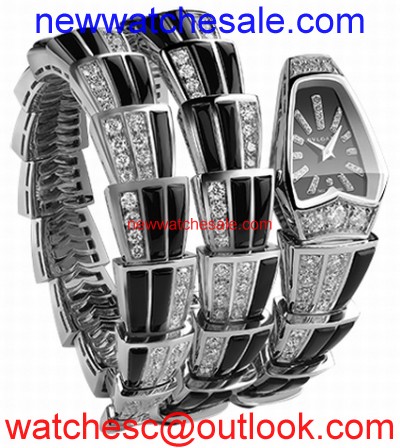 Bvlgari Serpenti Jewellery 102112 18k White Gold set with brilliant-cut diamonds