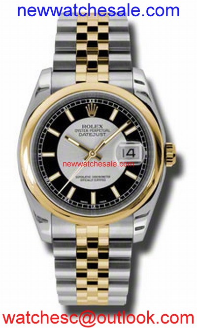 Rolex Datejust 116203SBKSJ Stainless Steel and 18K Yellow Gold