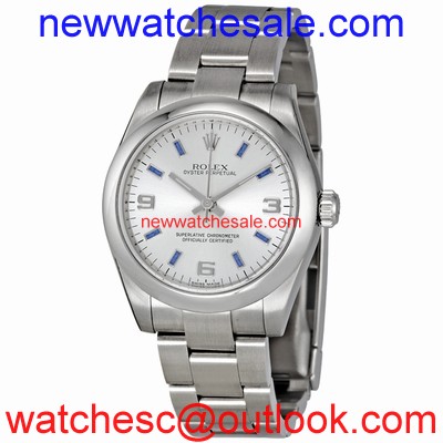 Rolex Oyster Perpetual No Date 177200SABLSO Silver