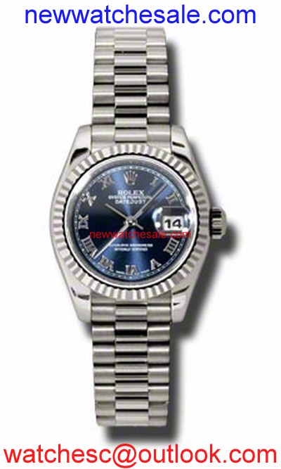 Rolex Datejust 179179BLRP White Gold
