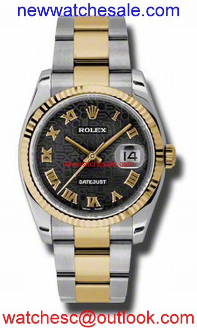 Rolex Datejust 116233BKJRO Stainless Steel and 18kt Yellow Gold