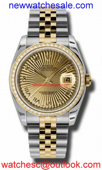 Rolex Datejust 116243CSBRJ Stainless Steel and 18kt Yellow Gold