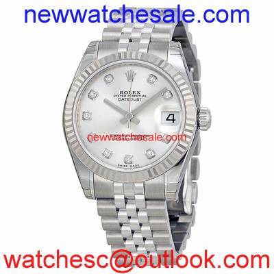 Rolex Datejust 178274SDJ Silver With 11 Diamonds