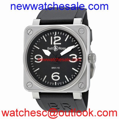 Bell and Ross Aviation BR0192-BL-ST Black