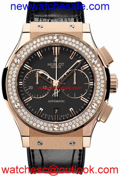 Hublot 521.OX.1180.LR.1104 18 Carat Rose Gold with Diamonds
