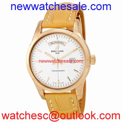 Breitling Transocean R4531012/G752 18kt Rose Gold