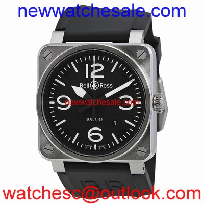 Bell and Ross Aviation BR0392-BL-ST Automatic