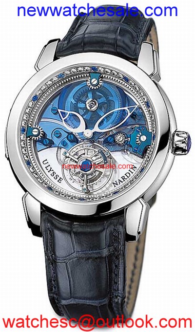 Ulysse Nardin Royal Blue 799-80 Blue With 48 Diamonds (approx. 0.66 ct) and 12 blu