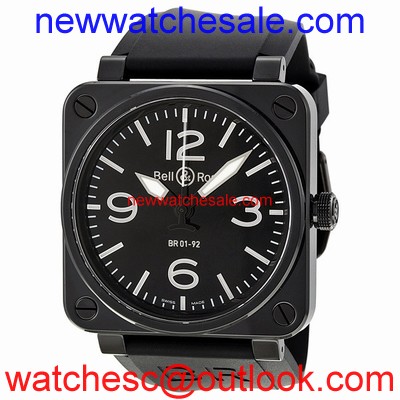 Bell and Ross Aviation BR0192-BL-CER/SRB Swiss Made