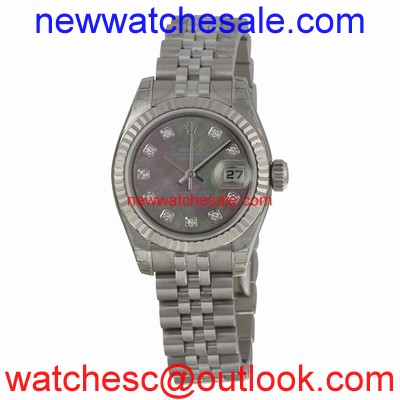 Rolex Datejust 179174BMDJ Black Mother of Pearl