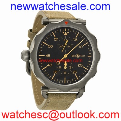Bell and Ross Vintage BRWW2-REG-HER/SCA Black