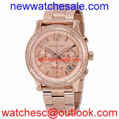 Michael Kors Heidi MK6064 Rose Gold-Tone Stainless Steel