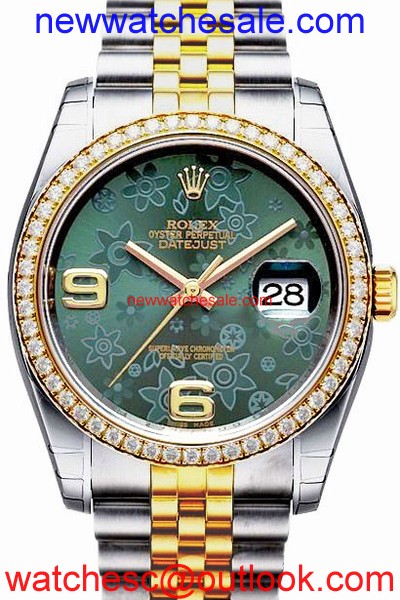 Rolex Datejust 116243GRFAJ Green Floral