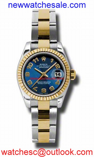 Rolex Datejust 179173BLCAO Stainless Steel and 18kt Yellow Gold