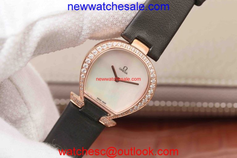 AAA Omega Omegamania Specialities 5886.72.51 Diamonds Bezel Silver Dial Ronda Quartz Omega Watch00745