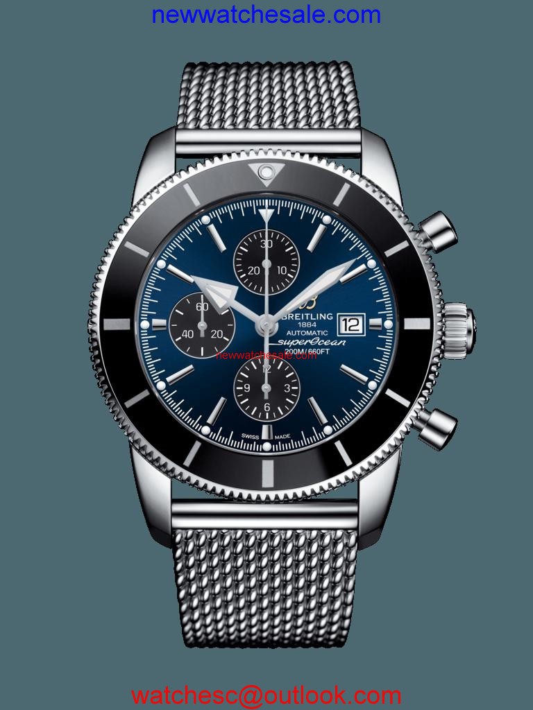 AAA Replica Breitling Superocean Heritage II Chronograph 46 Steel Gun Blue Watch01074
