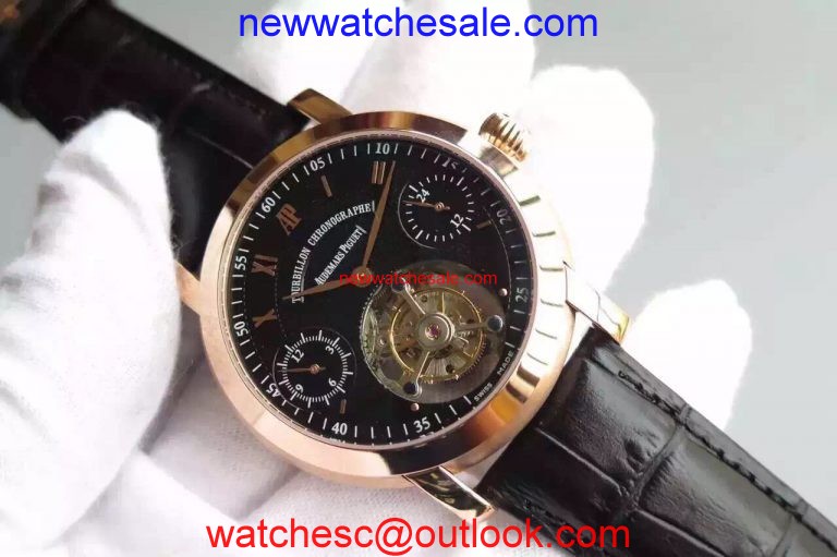 Audemars Piguet Jules Audemars Tourbillon Black Dial Watch00590
