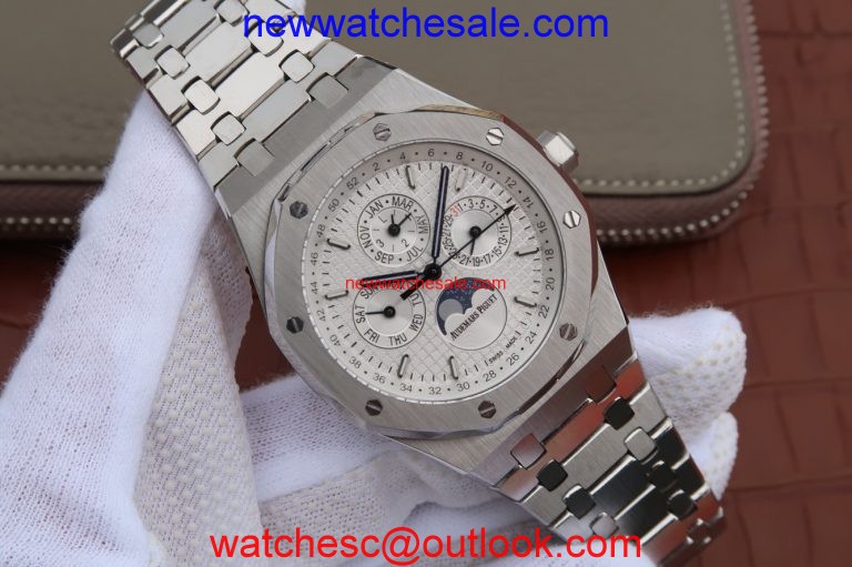 Audemars Piguet Royal Oak 41mm 26574 White Dial Bracelet Watch01382