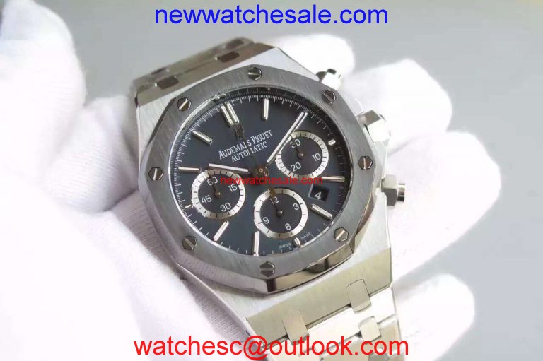 Audemars Piguet Royal Oak Chronograph Blue Dial Bracelet Watch00458