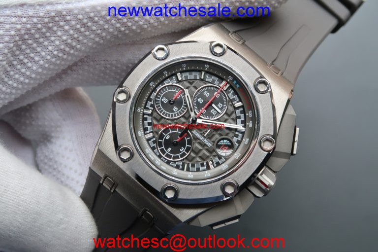 Audemars Piguet Royal Oak Offshore Titanium Michael Schumacher Gray Dial Watch01119