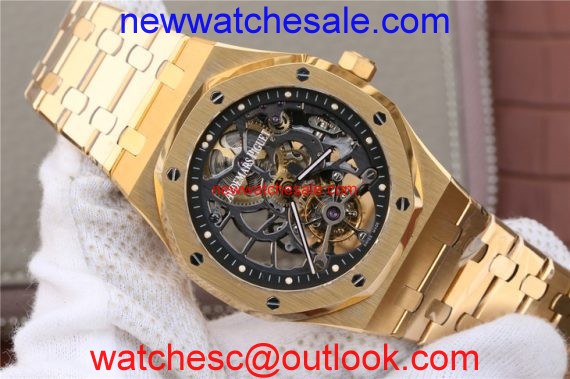 Audemars Piguet Royal Oak Tourbillon Extra-Thin Openworked Skeleton Dial Bracelet Watch01047