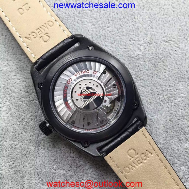 Best Quality Copy Omega Globemaster Master White Dial Leather Strap Watch00682