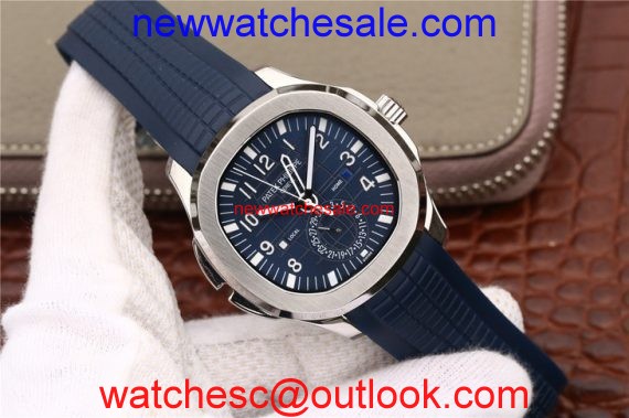 Best Quality Patek-Philippe Aquanaut Blue Textured Dial Blue Rubber Strap Watch01387
