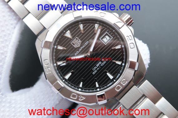 Best Replica Tag-Heuer Aquaracer Calibre 5 300M Black Dial Bracelet Watch01237