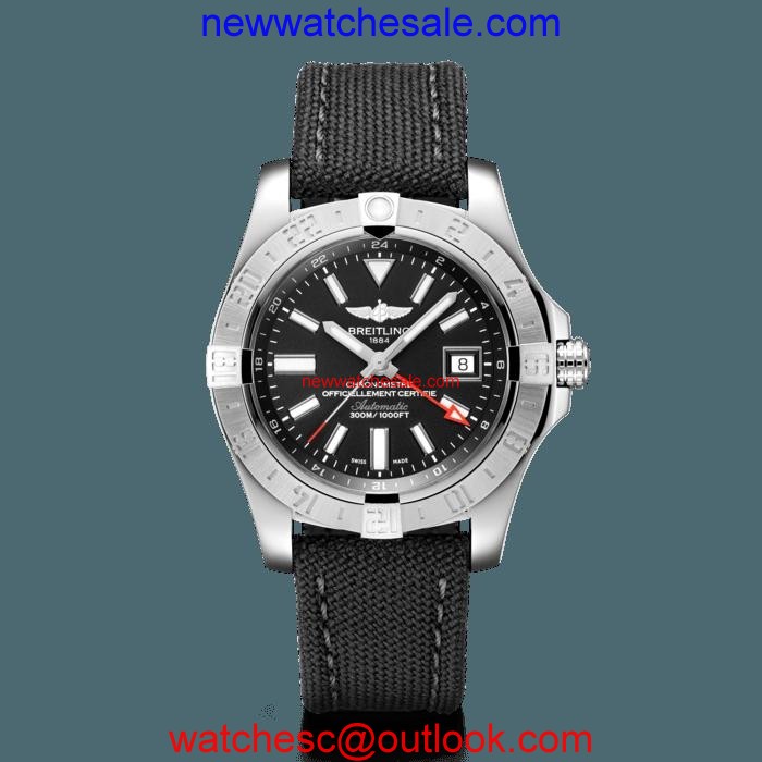 Breitling Avenger II GMT Steel Volcano Black Watch01174