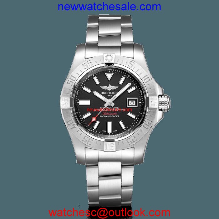 Breitling Avenger II Seawolf Steel satin-finish Volcano Black Watch01014
