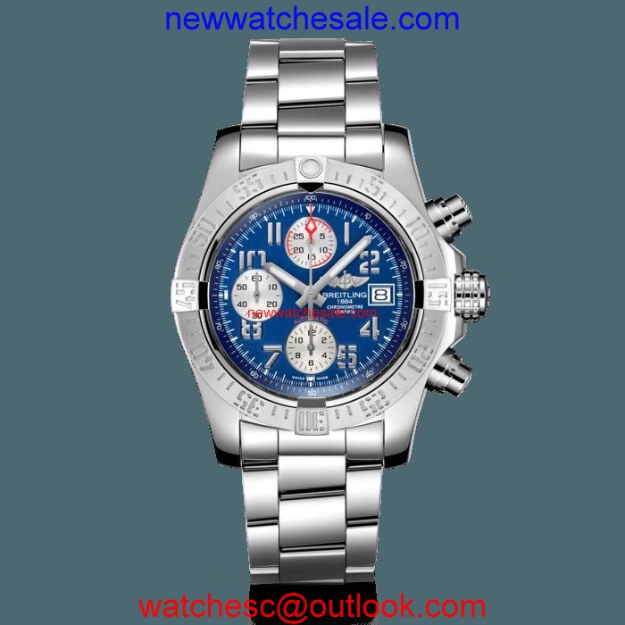 Breitling Avenger II Steel Mariner Blue Watch00897