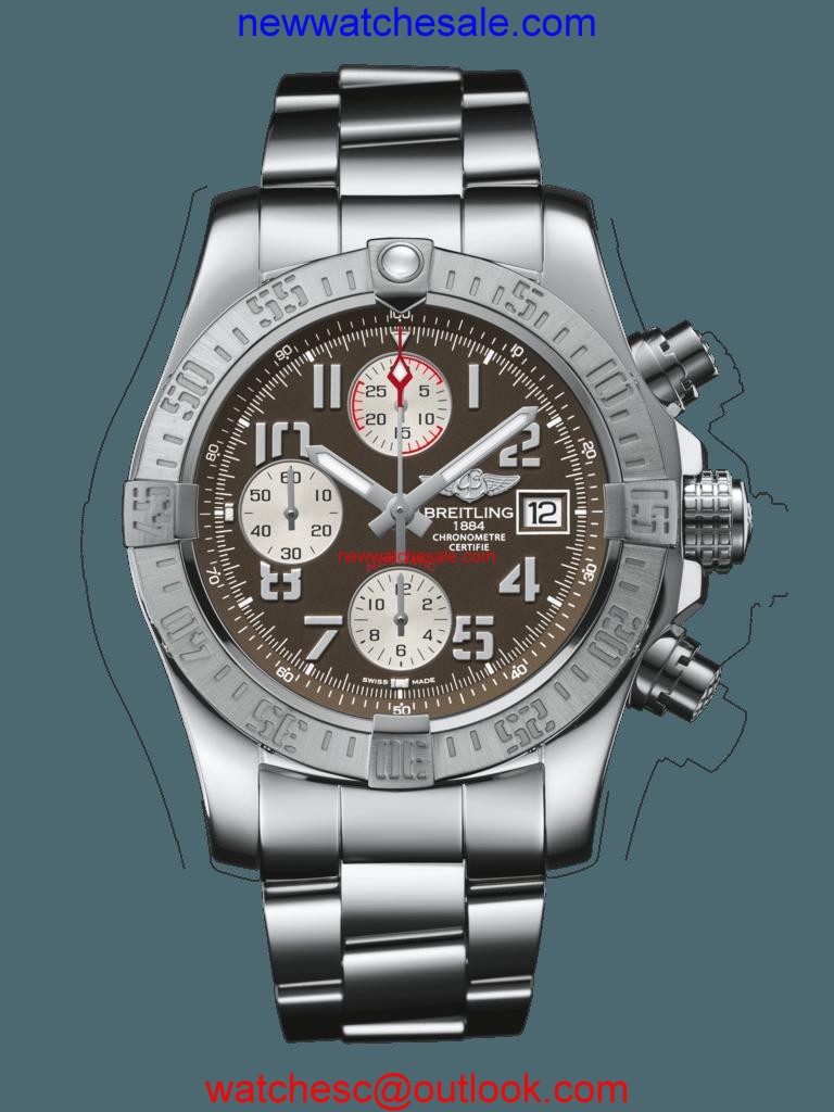Breitling Avenger II Steel Tungsten Gray Watch00863
