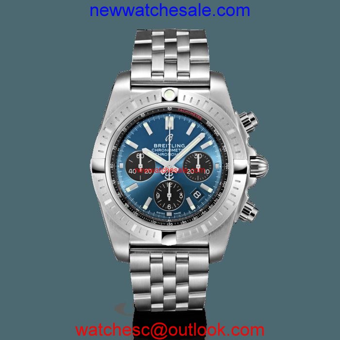 Breitling Chronomat B01 Chronograph 44 Steel Blackeye Blue Watch00347